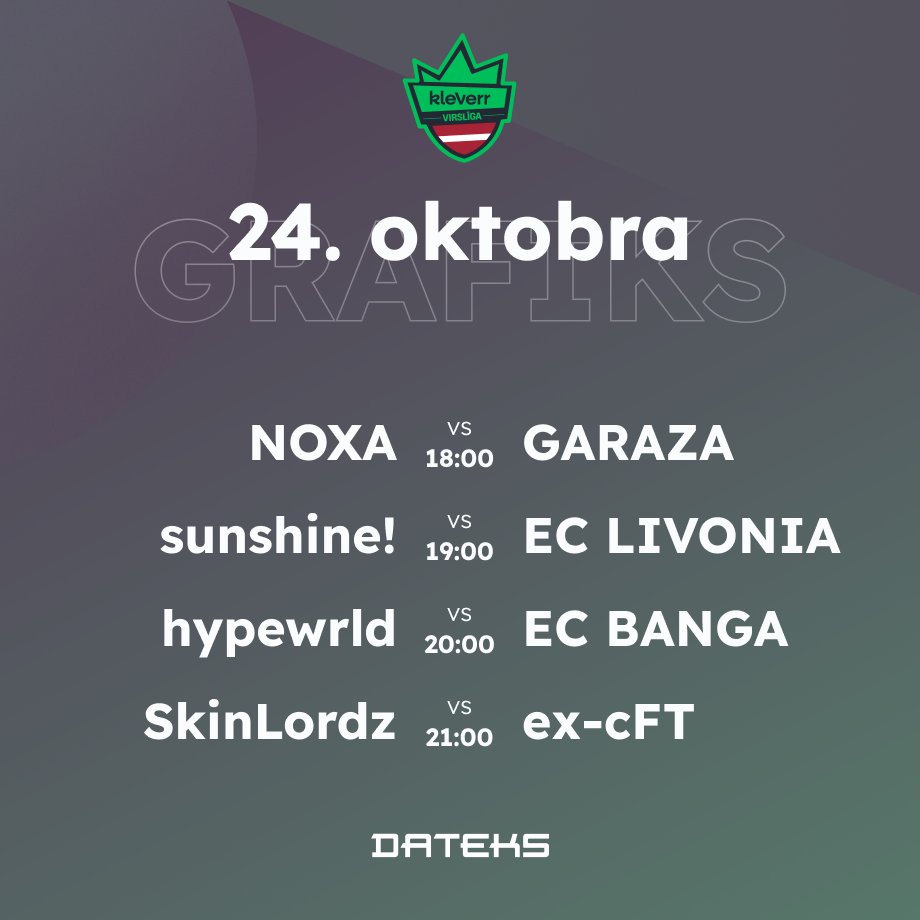 Latvijas e-sporta līga - “kleverr” tweet media