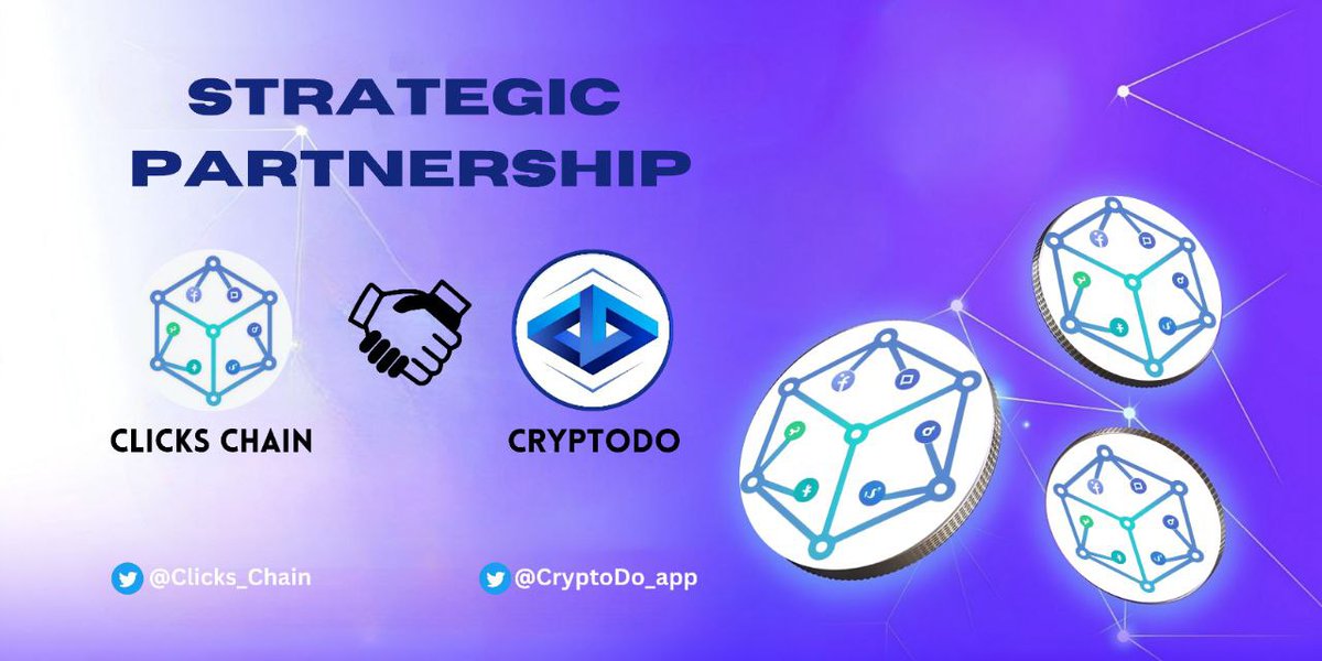 🆒Announcing a Game-Changing Partnership! ☄️ 🔥 ClicksChain and CryptoDo are joining forces to reshape the future of social media and web3 solutions! 🤝 📣 ClicksChain: We're on a mission to revolutionize social media, bringing you a fully decentralized and private platform