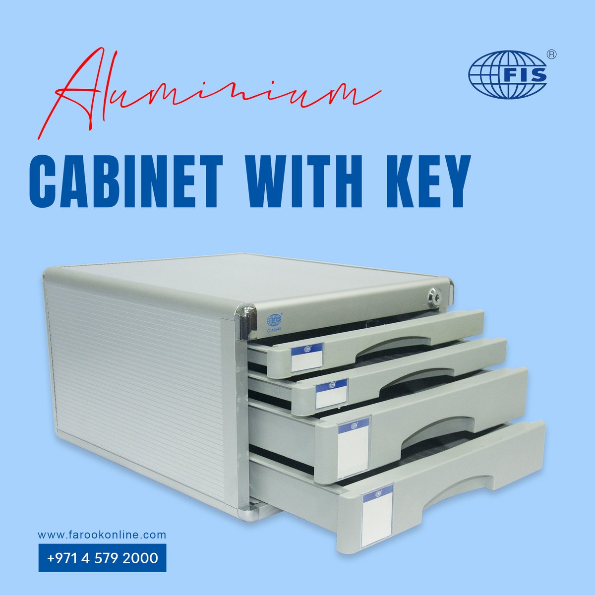 #FISaluminiumcabinet with key
.
Multiple drawers to store documents and files.
.
To buy #filecabinets
farookonline.com/category/file-…

 #FIS #stationery #officesupplies #officestationery #fisaluminiumfilecabinet #fisdocumentcabinet #cabinet #documentcabinet #aluminiumcabinet