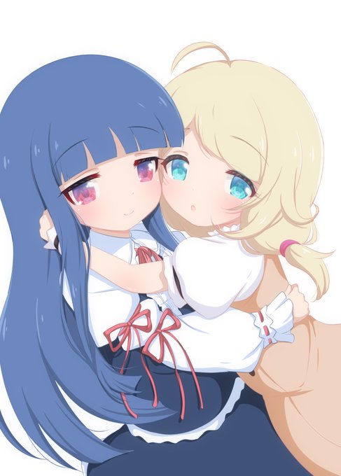 ゆきこず(背景と文字なし版です)#佐城雪美 #遊佐こずえ 