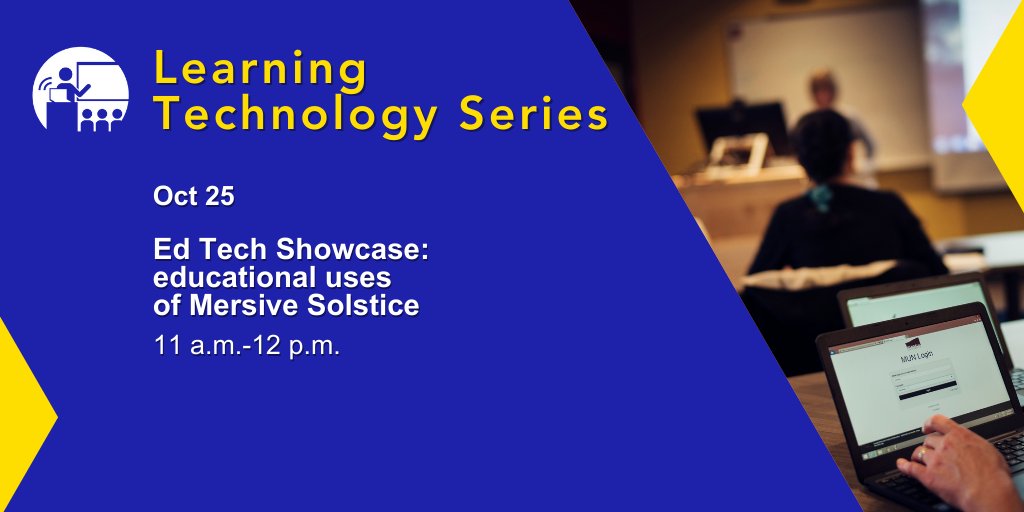 CITL_MemorialU's tweet photo. 💻With Mersive Solstice, @MemorialU instructors can simultaneously present content and move about the classroom. Students can also connect wirelessly and collaborate on a task. To learn more,  join us for this #CITLLearningTechSeries session: https://t.co/tEVfiV8DVS https://t.co/sP1nV1JjQ5