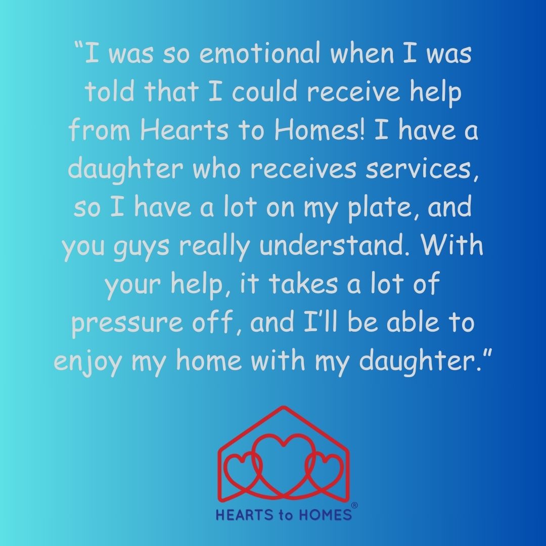 H2H brings peace of mind at a time of tremendous change. Aging out of the foster care system, after you have been in that system for years or aging out when you are already a parent and have a child to care for, can be an anxious time. heartstohomes.org/donate/