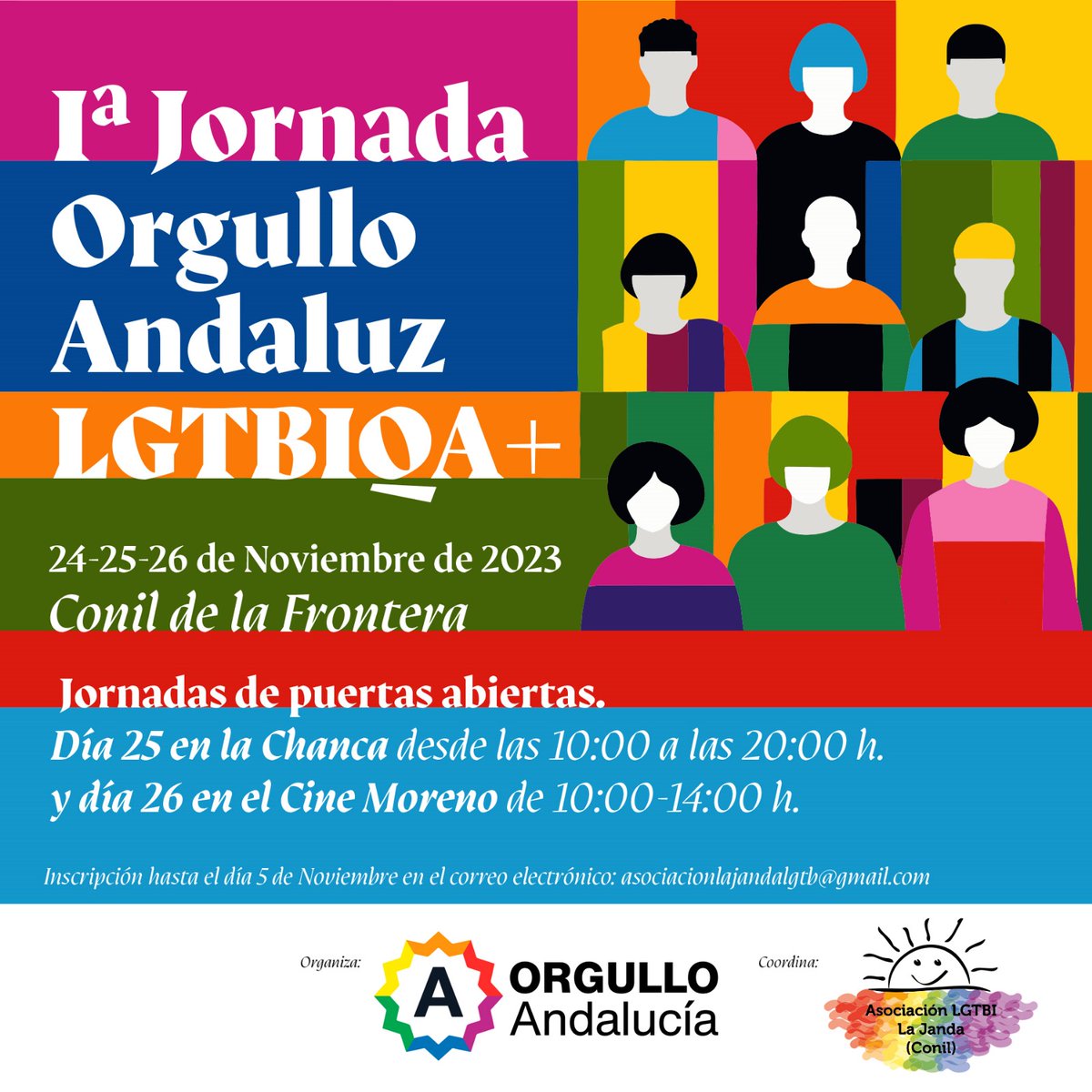AdrianoAntinoo's tweet image. Andalucía | Si eres activista, no te pierdas la 1era. Jornada Orgullo Andaluz #LGTBIQA+ en Conil (Cádiz) del #24denoviembre al #26denoviembre. #LaVozDelActivisno