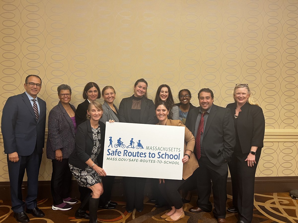 SafeRoutes_MA's tweet photo. At the Moving Together Conference, @massdot awarded the #SafeStreetsSmartTrips High School Video contest winners with Sec. Monica Tibbits-Nutt. Congrats to the winners @bps_schools @newton_ps & @millishigh! Winning submissions will be uploaded to our website soon!
@MassDOTSafety https://t.co/gNWIZpekhb