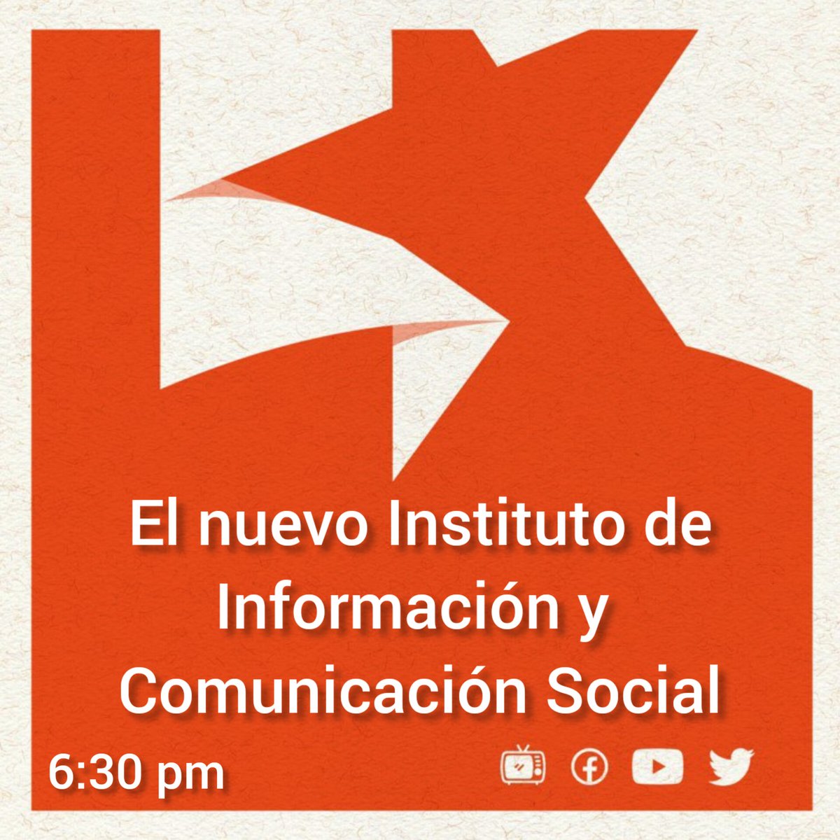 📺📲 Hoy en la Mesa Redonda: El nuevo Instituto de Información y Comunicación Social @alfonso_noya
