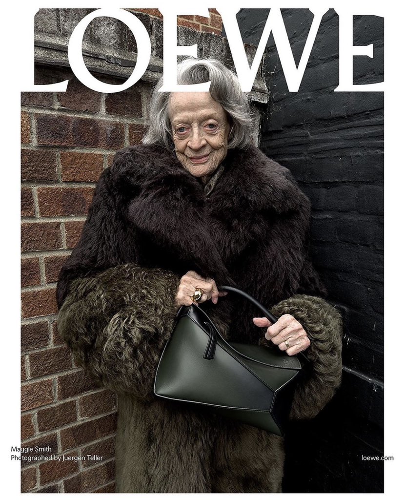 Maggie Smith for Loewe is so iconic 🙌🙌