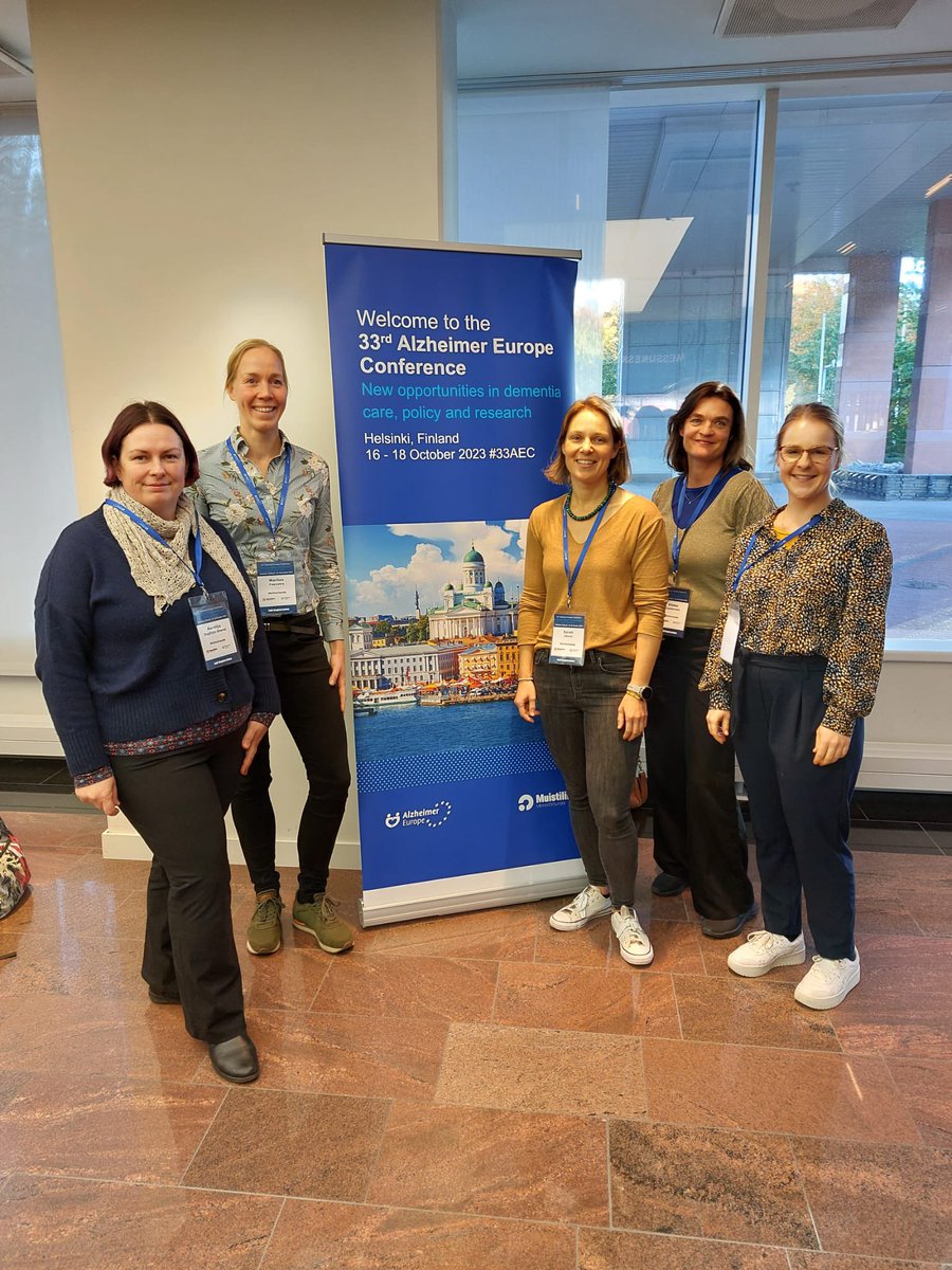 Diverse onderzoekers van het UNO-UMCG gaven een presentatie tijdens de ‘Alzheimer Europe Conference’ in Helsinki. #SamenKennisMaken #Dementie #kwetsbareouderen #onderzoek
