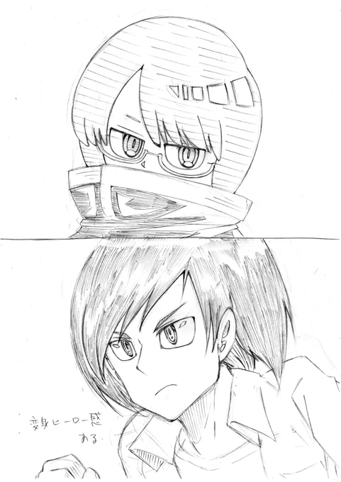 今日描いた分。デザインと設定を別々にそれぞれ色々考えて、後で組み合わせるやり方をやってみてる。 