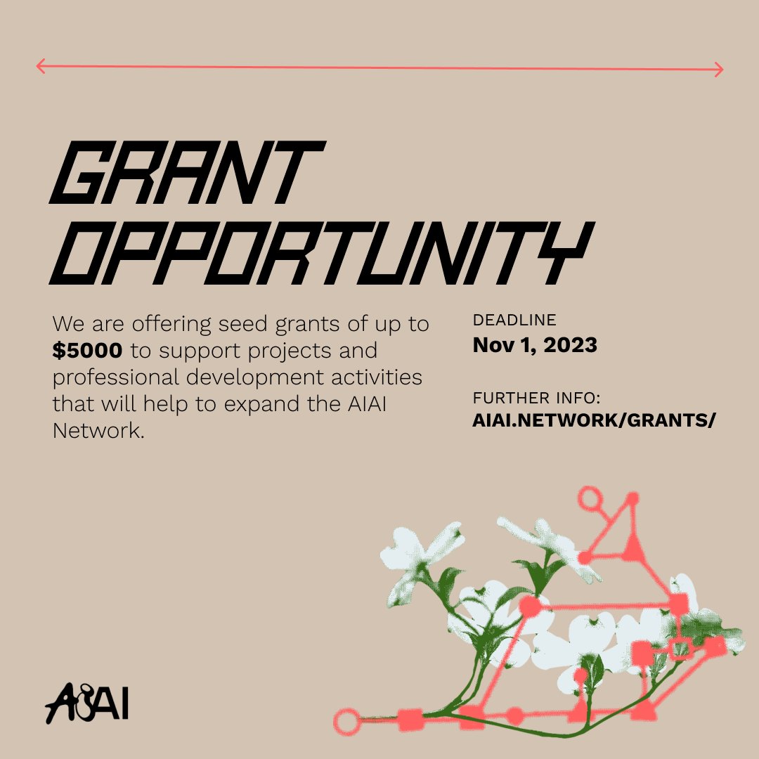 Do you live in/near Atlanta? Are you working at the intersection of AI and the humanities? Are you working at the intersection of AI and Atlanta? Do you want to be doing any of the above? If so, apply for an #AIAINetwork seed grant! aiai.network/grants/