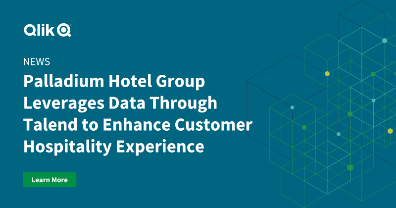 qlik's tweet photo. Leveraging trusted data enhances the customer hospitality experience - just ask @PalladiumHG 🏨

See how @Talend, a Qlik company, helped the luxury hotel chain find hidden opportunities through data to enhance their customers’ experiences. #QlikTalend