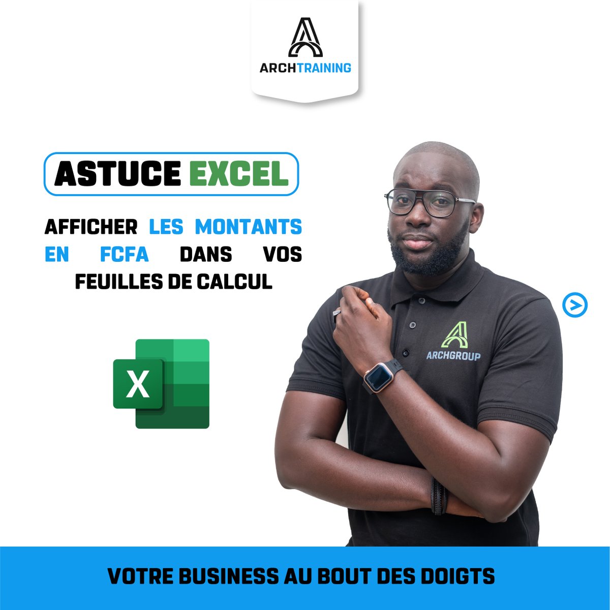 ArchTrainingSn's tweet photo. Découvrez comment afficher les montants en FCFA dans vos feuilles de calcul Excel grâce aux tutos de Malick. 💻 💡

Vous utilisez Excel et souhaitez afficher les montants en FCFA dans vos feuilles de calcul ? Le tuto de Malick est là pour vous aider ! https://t.co/V1l2yIEzuy