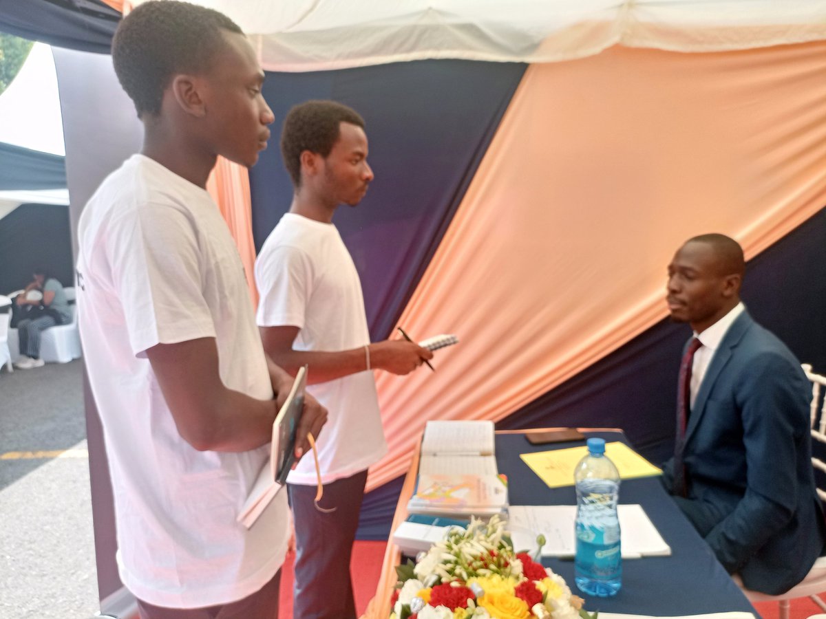 Today our legal officer, Nicholas Odongo, took law students from Kenyatta University on our mandate at the @LawSocietyofKe Legal Awareness Week. Visit our stand to learn more about law reform. #ResponsiveLawReform #LegalAwarenessWeek2023 #FromBarstoJustice
