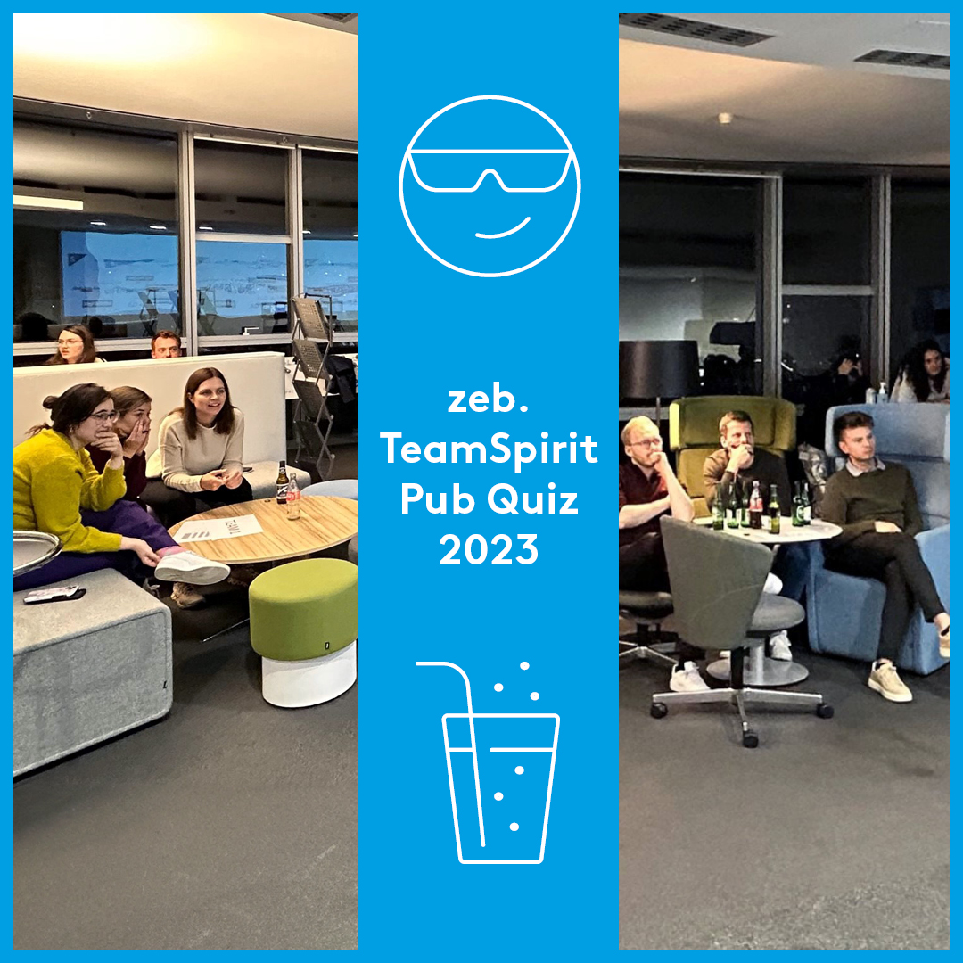 Thanks to our @zeb_consulting team spirit colleagues for organizing a pup #quiz night #event. Three teams competed against each other to answer questions about consultant`s life and more. Congratulations to the quizmaster team 🙌 #havefun #Together!