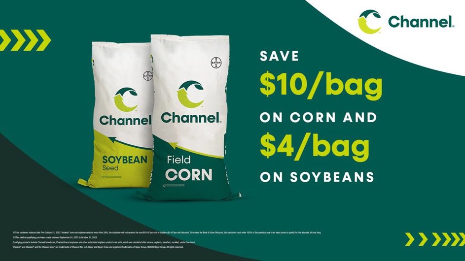 Channel Missouri (@channel_mo) on Twitter photo Contact your local <a href="/ChannelSeed/">Channel Seed</a> Seedsman by October 31st to take advantage of Book & Go discounts! Contact your local <a href="/ChannelSeed/">Channel Seed</a> Seedsman by October 31st to take advantage of Book & Go discounts!