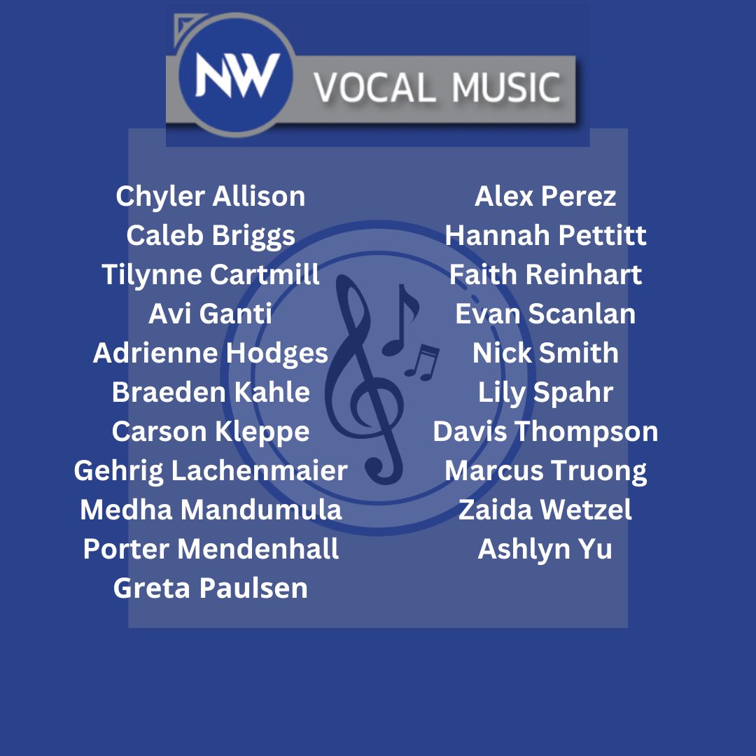 Waukee NW Wolves Activities (@nwhswolves) on Twitter photo Congratulations to the <a href="/NWVocalMusic/">Waukee Northwest Vocal Music</a> students named to the <a href="/IowaHSMA/">Iowa HS Music Assoc</a> All-State Choir. Congratulations to the <a href="/NWVocalMusic/">Waukee Northwest Vocal Music</a> students named to the <a href="/IowaHSMA/">Iowa HS Music Assoc</a> All-State Choir.