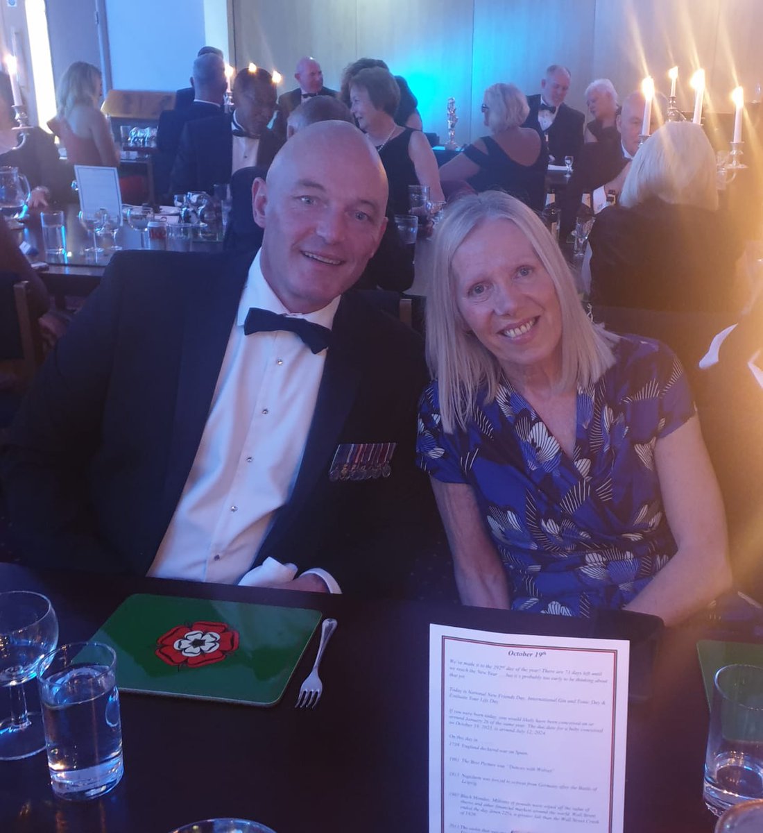 What a pleasure to be invited to the #CommunityEngagement Dinner by the Commander HQ Catterick Garrison, Lt Col Charlie Anderson, at Alamein Officer's Mess. We received a personal thanks for all the work @MilSMART1 @Humankind_UK and NYH provide to the Military Community