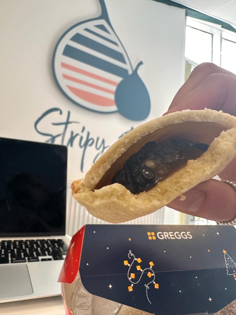 The #mincepie sampling begins....
Starting with <a href="/GreggsOfficial/">Greggs</a> 
Great #veganpastry but a bit more filling next time please!!!!!
#mincepieseason #mincepies #mincepiesampling #nottooearlyforchristmas #christmasiscoming #Foodies #foodmarketing #agencylife
