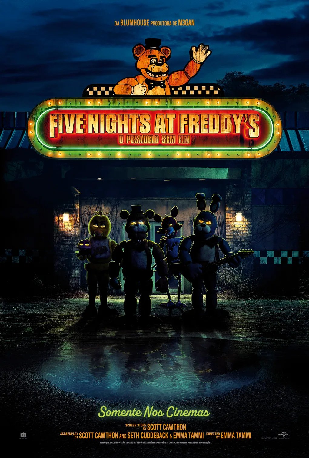 Five Nights At Freddy´s estreia no Cinemark Jardins