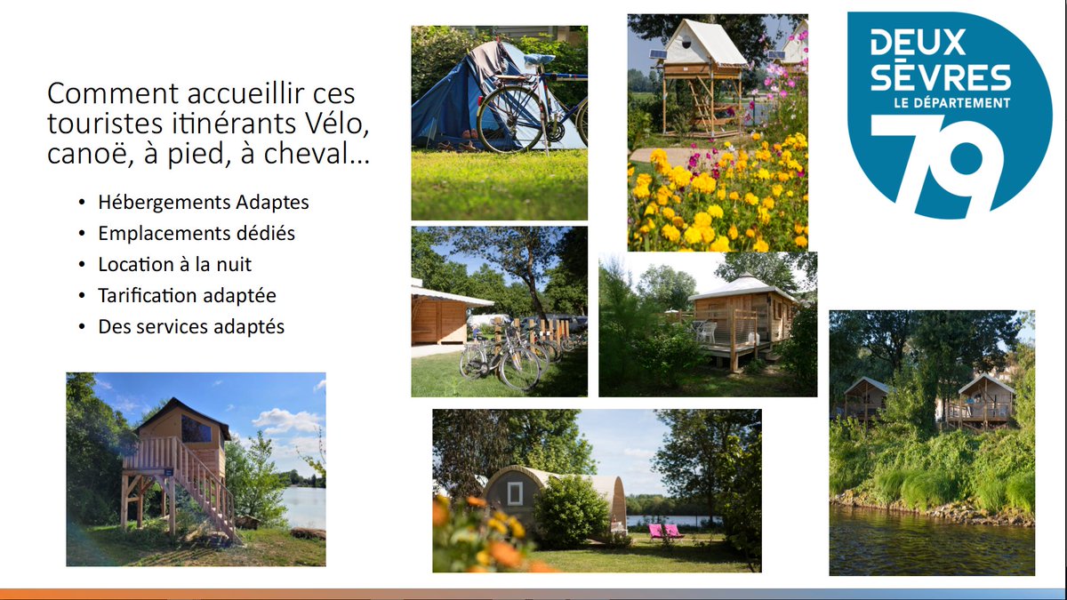 d_charbonneau_'s tweet photo. 5ème séminaire de l'hôtellerie de plein air des Deux-Sèvres aujourd'hui au #camping Moulin des Effres de #Secondigny, sur la thématique des itinérances #rando #velo #peche #equestre #canoe #deuxsevres #tourisme une organisation du Département des @DeuxSevres @estheroum https://t.co/KeC32BPcDt