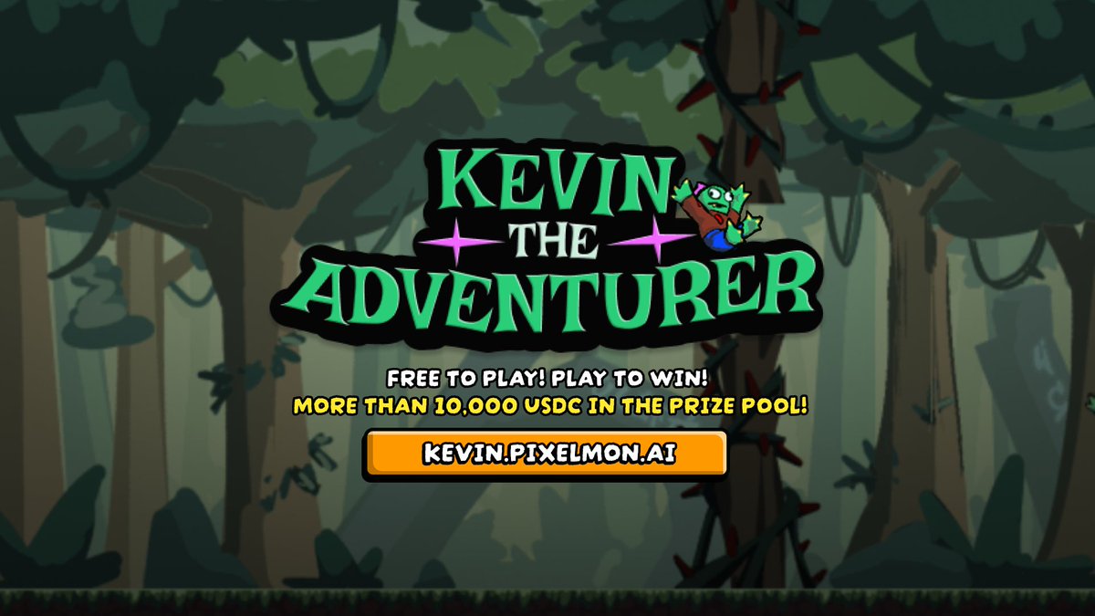 🎉Kevin The Adventurer is now LIVE🎉

⚔️Free to Play | Play to Win
💰More than 10,000 USDC in the Prize Pool!
💵Participation Trophies containing USDC will also be randomly distributed!

Play here: kevin.pixelmon.ai

🎖️Adventurer Badge for all players
🏅Elite Adventurer