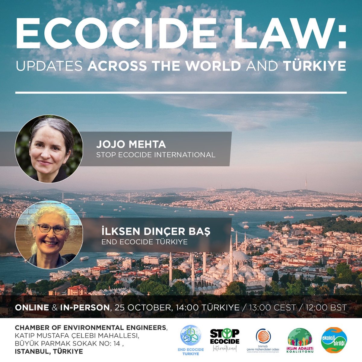 If you would like to learn how the Ecocide Law Proposal is being prepared in the world and in Turkiye, and how a social movement is being structured basing on the rights of nature, you are welcome to the live event. Zoom meeting link: us02web.zoom.us/webinar/regist…