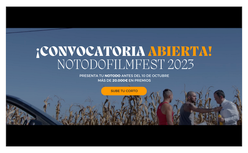 SBproducer's tweet photo. Ampliada #convocatoria #Notodofilmfest 2023 para pequeñas grandes #películas como la tuya! Un variado premios, tanto económicos como de formación. DL 2 NOV, llegas! #cine #cortos #cortometrajes @Notodofilmfest_ https://t.co/xMQUPM47jY https://t.co/pdp3596sj9