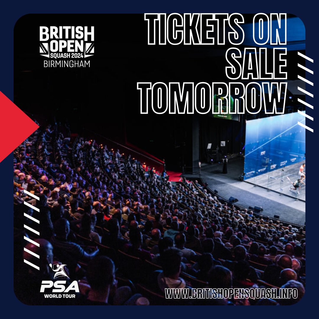 Tickets for the 2024 British Open go on sale tomorrow! 🎟️ Register your interest here 👉 bit.ly/48ZNkRu
