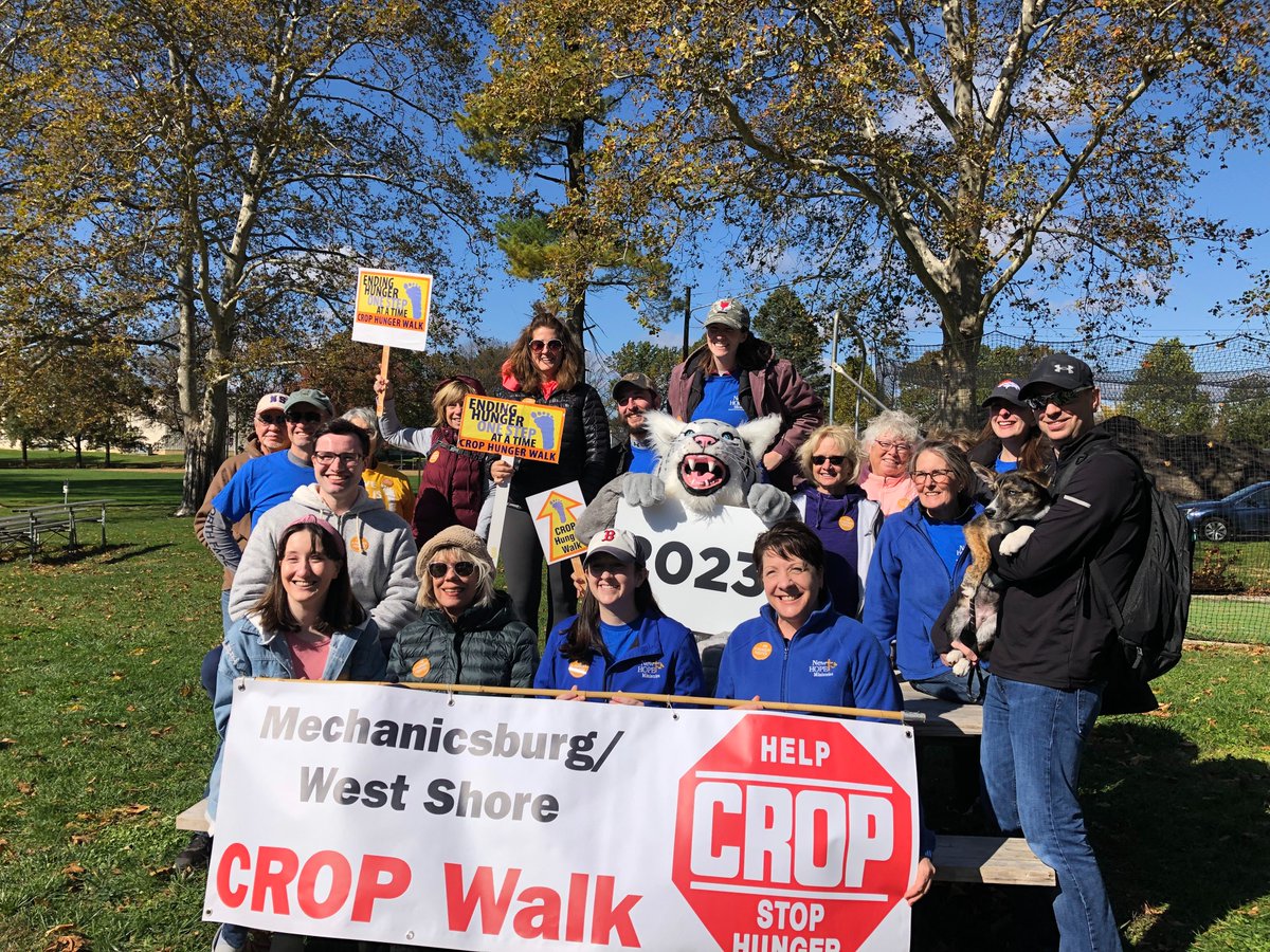 Staff, volunteers and friends of New Hope Ministries laced up their walking shoes and represented at the annual CROP Walk in Mechanicsburg this past weekend.  Proceeds from the CROP walk will benefit New Hope, Mechanicsburg Meals on Wheels, and the global relief efforts of CWS.