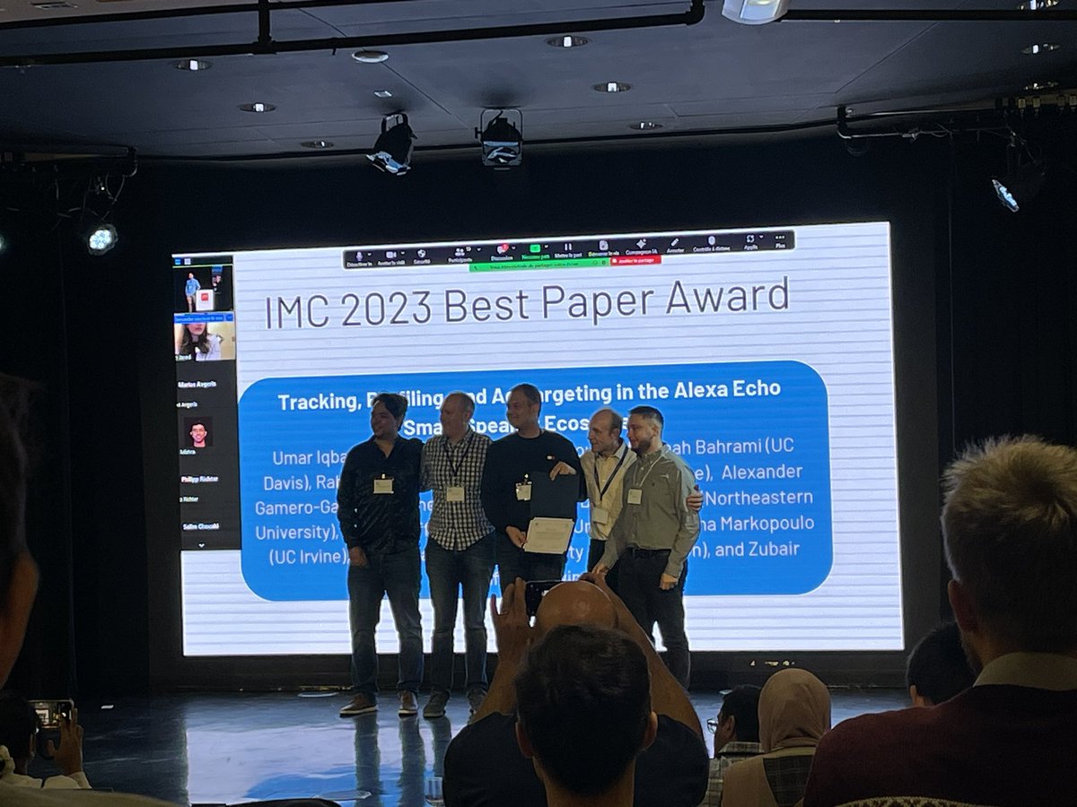 Best paper at #IMC2023 Tracking, Profiling and Ad Targeting in the Alexa Echo Ecosystem!
