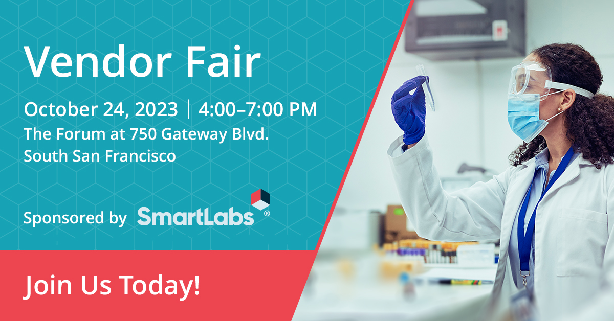 JoinSmartLabs's tweet image. Join us today for a vendor fair at our newest location in South San Francisco. This event is a great opportunity to network with partners and learn more about supplier products and services. Appetizers &amp;amp; drinks will be served. Please RSVP to attend: hubs.ly/Q026xYNx0