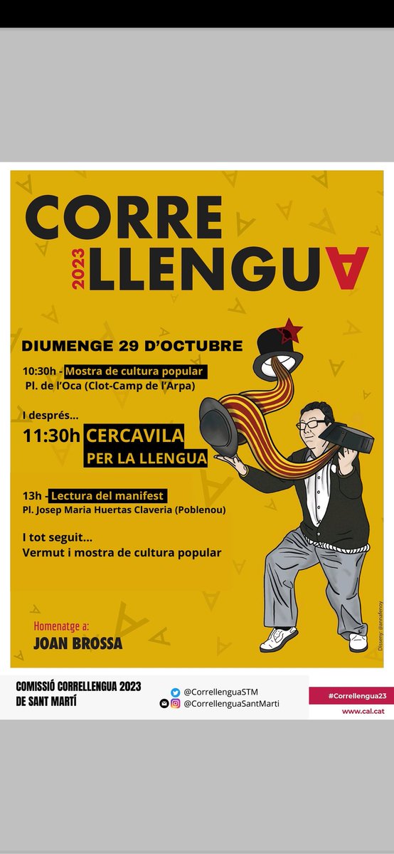 Ens hem adherit al correllengua i diumenge participarem al cercavila. No us el perdeu! <a href="/Correllenguastm/">Correllengua Sant Martí</a>