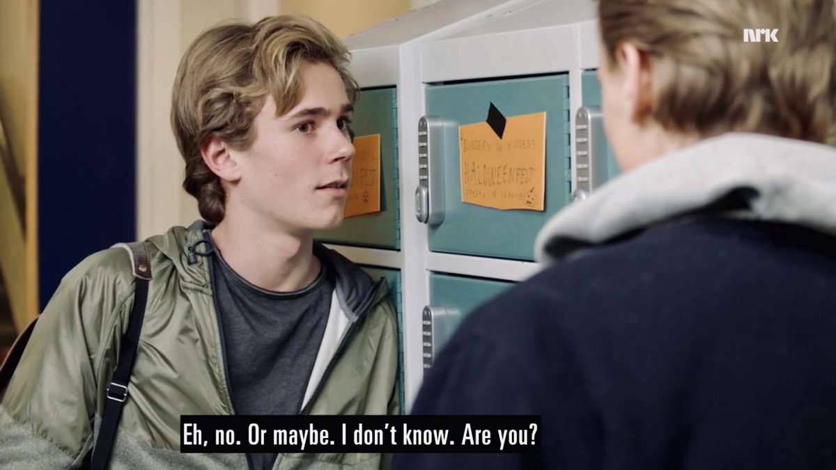hereforlorde's tweet image. The power Even opening Isak’s locker holds
