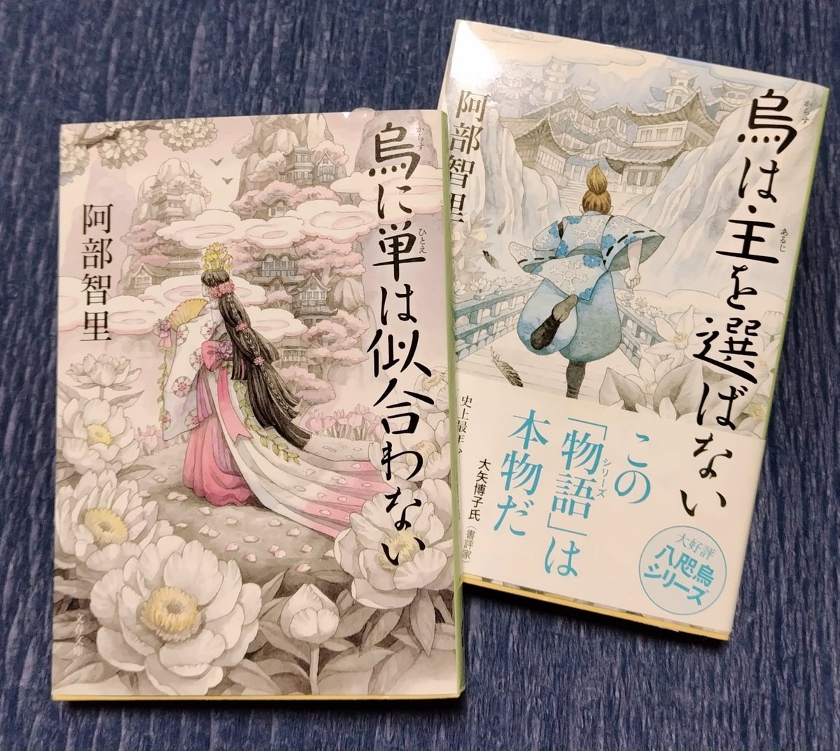 ついにNHKでのアニメ化が発表された阿部智里「烏は主を選ばない」、そしてその前巻である「烏に単は似合わない」をオススメします!!! 現在はカバーが新装され絵が変わっているのですが、こちらの表紙も大好きです…惹かれて手に取って大正解な作品でした。もちろん新しいのも素敵! #わたしの推し本