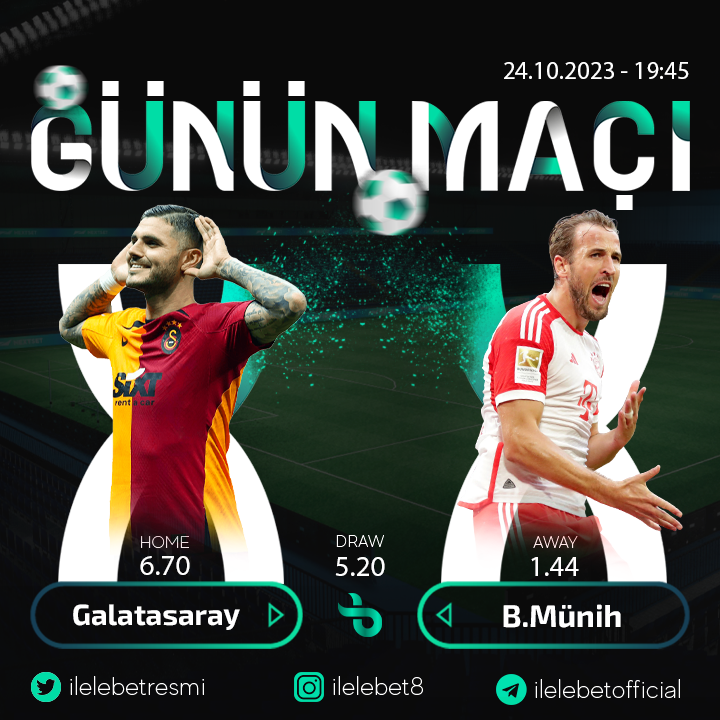 #ChampionsLeague  günün maçı 👇 

📲 Canlı olarak izleyebilirsiniz  

💸 %40 İlk yatırım bonusu! 

♻️ %30'a casino slot iade!  

🔗Güncel giriş için: bit.ly/ilelebetguncel

#Galatasaray #BMunih #bahis  #gununmaci #deneme