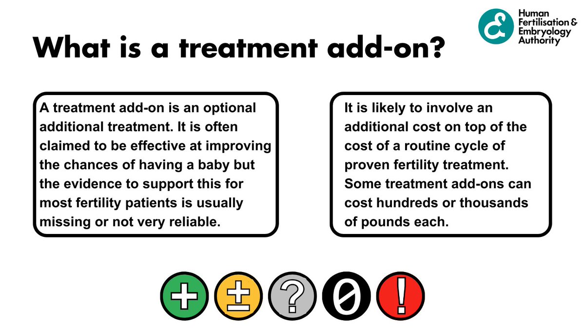 During fertility treatment, you may be offered treatment add-ons. It is important to understand what you are being offered, why you are being offered them and how that can affect you. Find our more: bit.ly/3QmqdZZ #IVF #FertilityTreatment