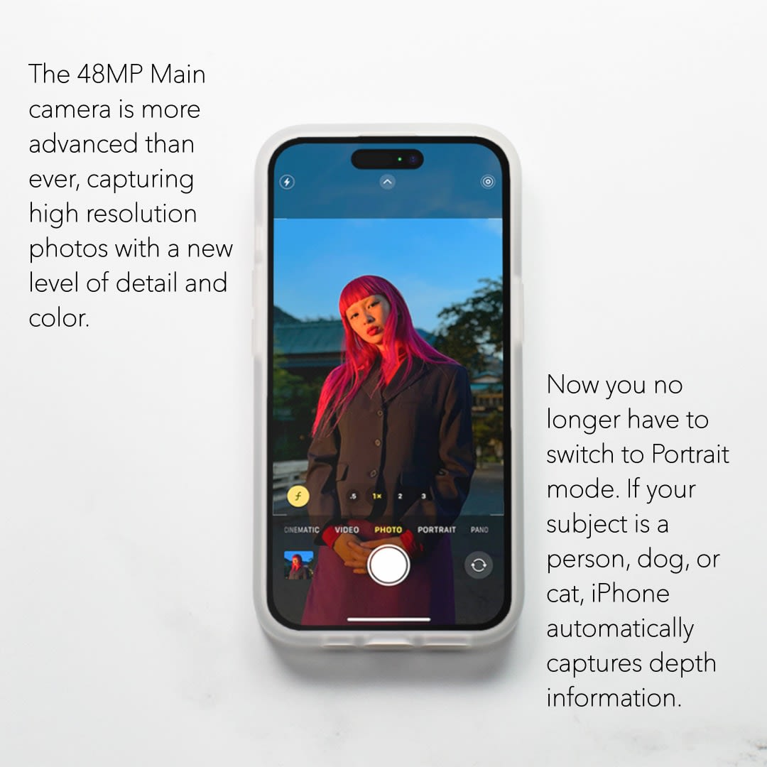 zaggrexburg's tweet photo. Geek out with us over our top iPhone 15 Pro features 🤓

◦ Dynamic Island alerts &amp; live activities
◦ Action button
◦ 48MP main camera with auto depth capture

What are your favorite iPhone 15 Pro features? Let us know in the comments!

#fyi #iphoneupdates #creativetech https://t.co/ViFniDKFST