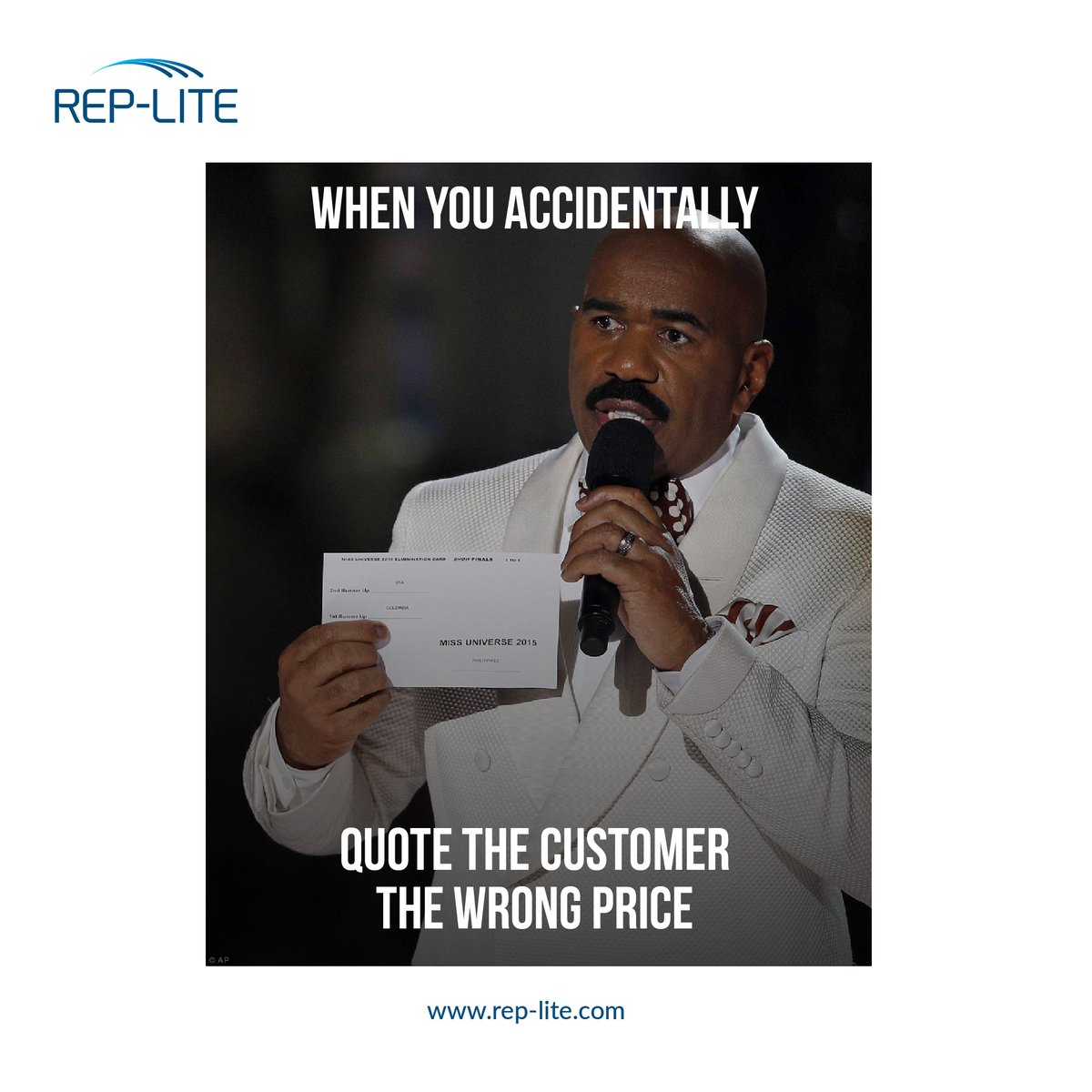 Ever had Steve Harvey's 'Oops!' moment when quoting prices? 😅

#Replite #MedicalSales #SalesLife #SalesHumor #SalesInterview #MedicalSalesHumor #SalesMishaps #PriceQuotes