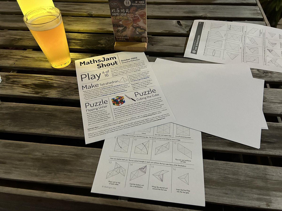 ShenzhenMathJam's tweet photo. Great fun and puzzles at 深圳MathsJam #mathsjam @MathsJam https://t.co/37DqJc6hvq