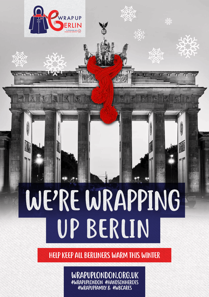 After 12 successful years in London and across the UK, we are thrilled to launch Wrap Up in Berlin!  This is the first Wrap Up taking place outside of the UK and we are so proud to welcome this wonderful city and our fantastic partners to the campaign. #wrapuplondon #wrapupberlin