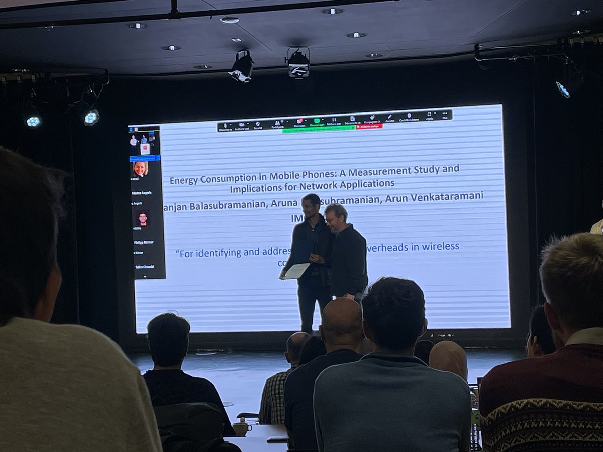 First test of time award at #IMC2023 !