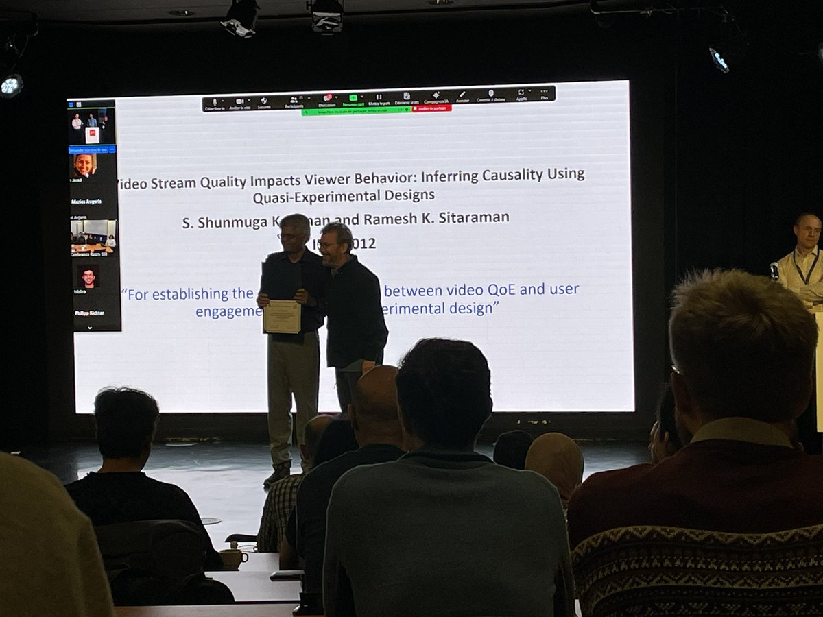 Second test of time award at #IMC2023 !