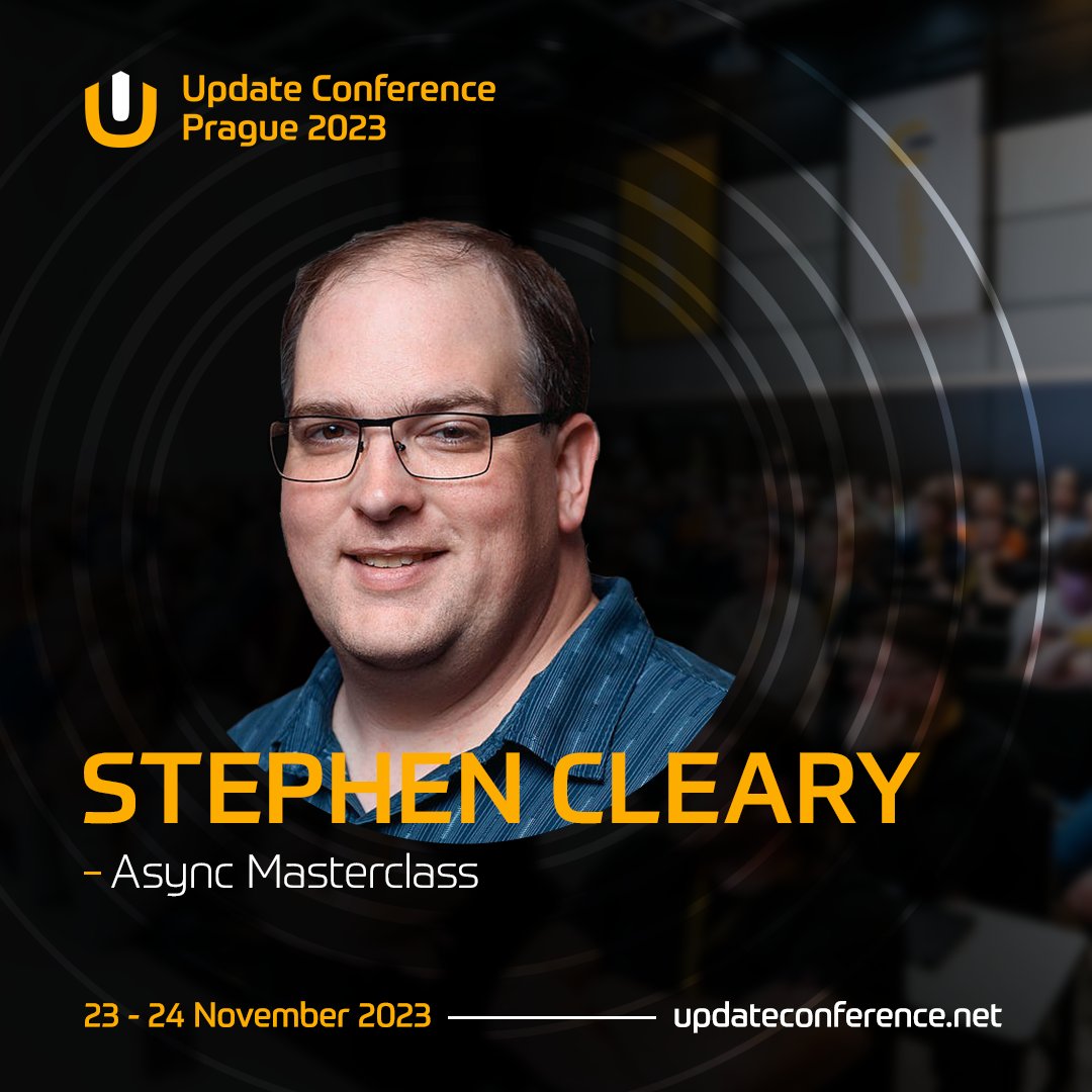 update_conf's tweet photo. 🟡 What's the difference between Task and ValueTask? How to work with TaskCompletionSource and IAsyncDisposable? Update your skills at #UpdateConference with @aSteveCleary!
🎫 https://t.co/leLE42FpOf

#UCP https://t.co/BniRnHNf17