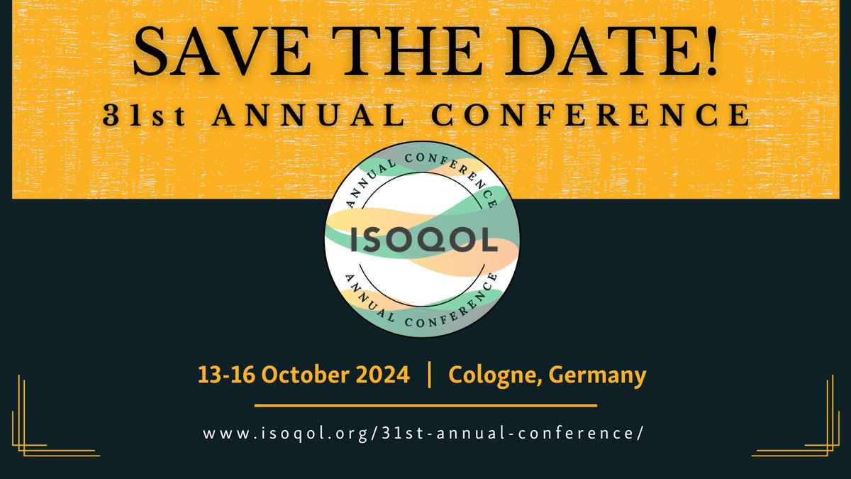 Thank you to everyone who was able to join us at #ISOQOL 2023. We hope to see you next year in Cologne, Germany!