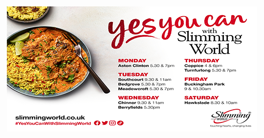 CornerMediaGro1's tweet image. Change your life without changing your diet! Find personalised support &amp;amp; a welcoming community with Slimming World. See their ad on our screens! #cornermediagroup #fidigital #localgroups #YesYouCanWithSlimmingWorld #advertising #businessboost #exposure #aylesbury @SlimmingWorld