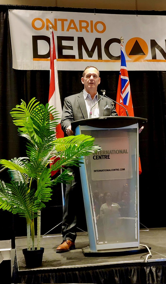 DaveColvinCEM's tweet image. EMO Commissioner Bernie Derible talks about Ontario's changing emergency management program #DEMCON @OntarioDEMCON @OntarioWarnings