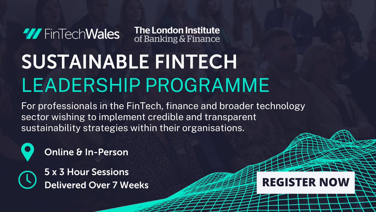 (1/2) 🔊Attention #fintech, #finance, and #technology professionals! Join the Sustainable FinTech Leadership programme and become a leader in #TechForGood 💚 Contribute to the UN's Sustainable Development Goals and support net-zero initiatives 👇 🔗tinyurl.com/3r6xmjm2