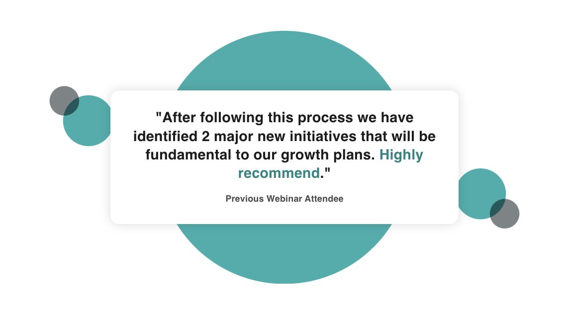 Our recent webinar, 'The CEO's Guide to Growth Levers: 7 Ways to Grow Your Revenue,' received rave reviews! Discover how small adjustments to these 7 levers can lead to BIG revenue growth. Watch the on-demand recording now! 
bit.ly/3Q50vb0
#RevenueGrowth #BusinessGrowth
