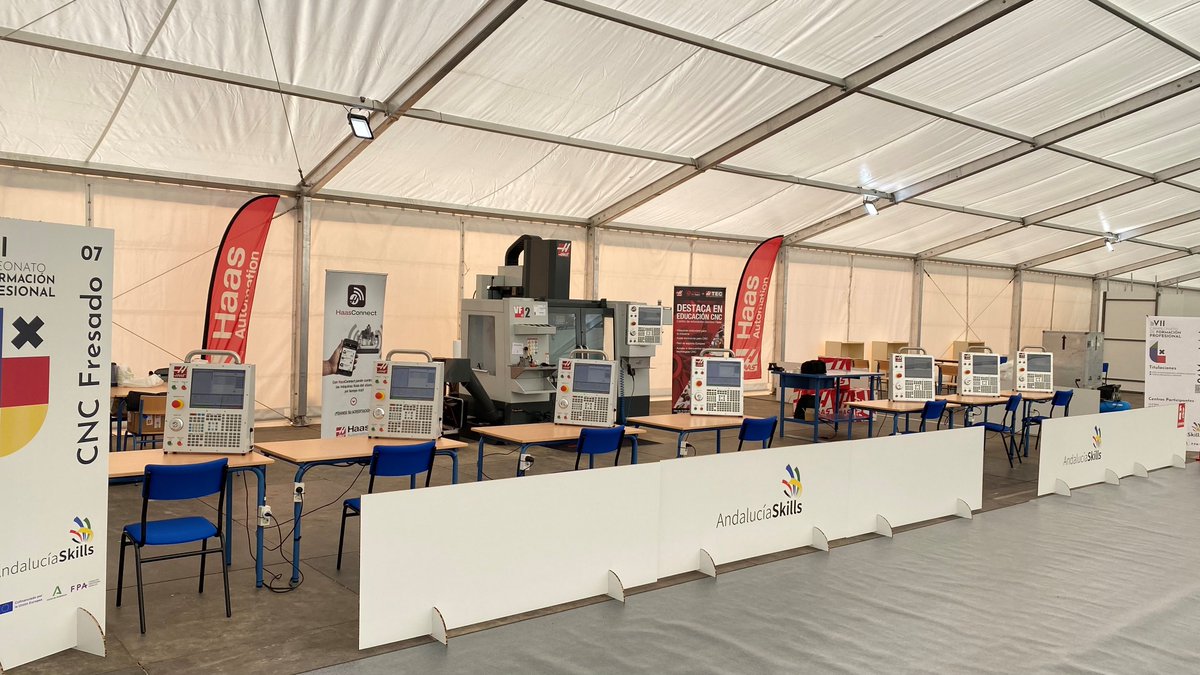 ¡Todo a punto para la inauguración de las competiciones AndalucíaSkills 2023! // Everything's ready for the opening of the AndaluciaSkills 2023 competitions!
#haasautomation #cnc #machining #education #training #machinetools