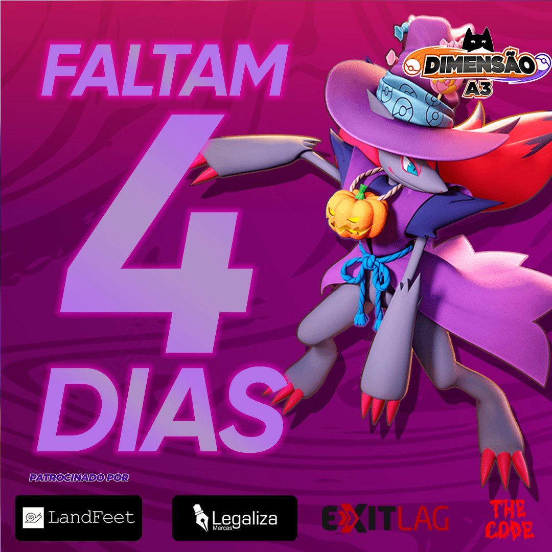 Hoje mais tarde temos novidades do camp, mas tá ligado que só faltam 4 dias e tu ainda não se inscreveu?

Corre ae bit.ly/dimensao-a3-ha…