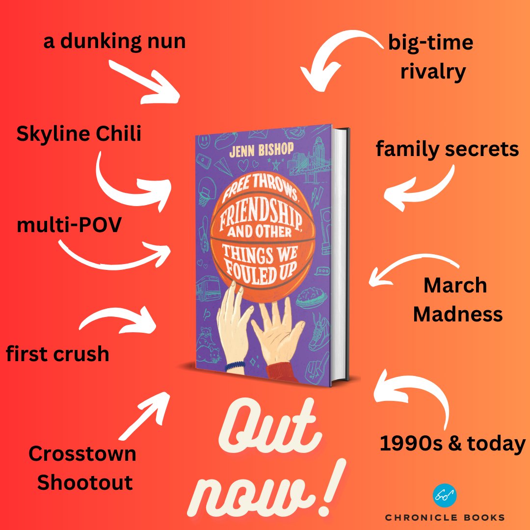 It's finally here! Happy book birthday, FREE THROWS, FRIENDSHIP, and OTHER THINGS WE FOULED UP!!! I started writing you in March 2018 when I was VERY sad about basketball (i.e. March Sadness, iykyk) and here we are in October 2023, with 2 weeks to go until the new season.